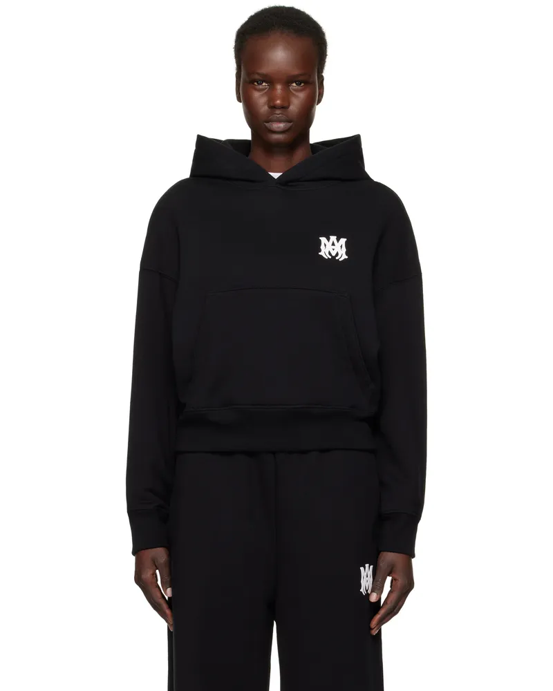 Amiri Black MA Core Logo Hoodie Black