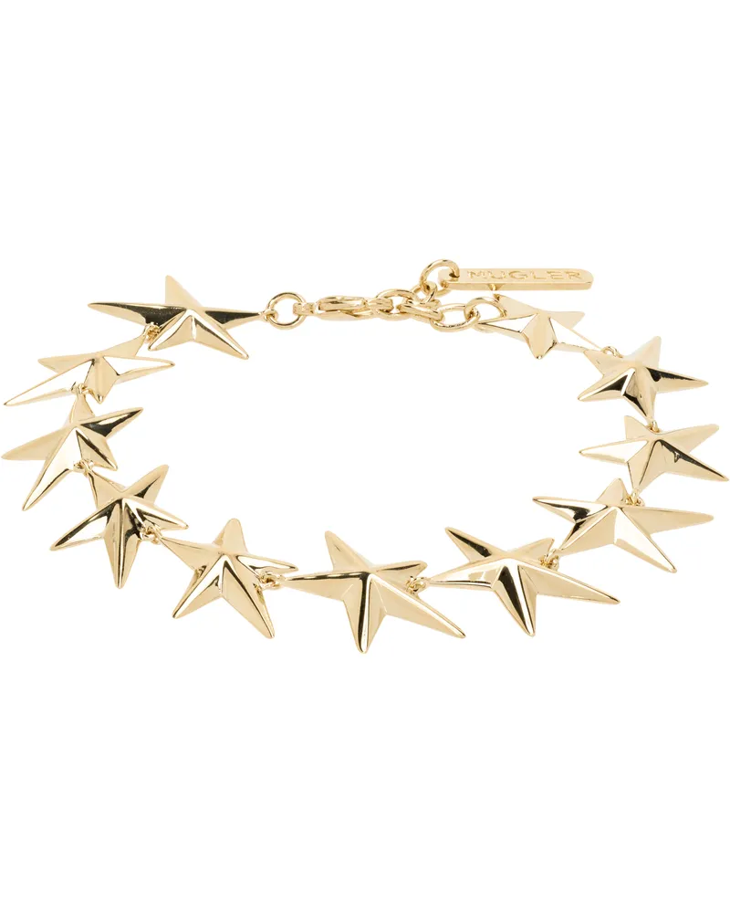 Thierry Mugler Palladium Star Bracelet Gold