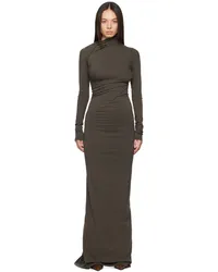 OTTOLINGER Brown Twisted Maxi Dress Dark