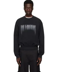 Han Kjøbenhavn Black Faded Logo Sweatshirt Black