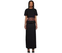 Black Paneled Maxi Dress