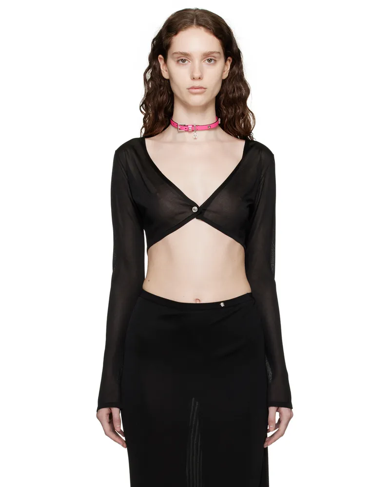 Versace Black Medusa Cardigan 1b000
