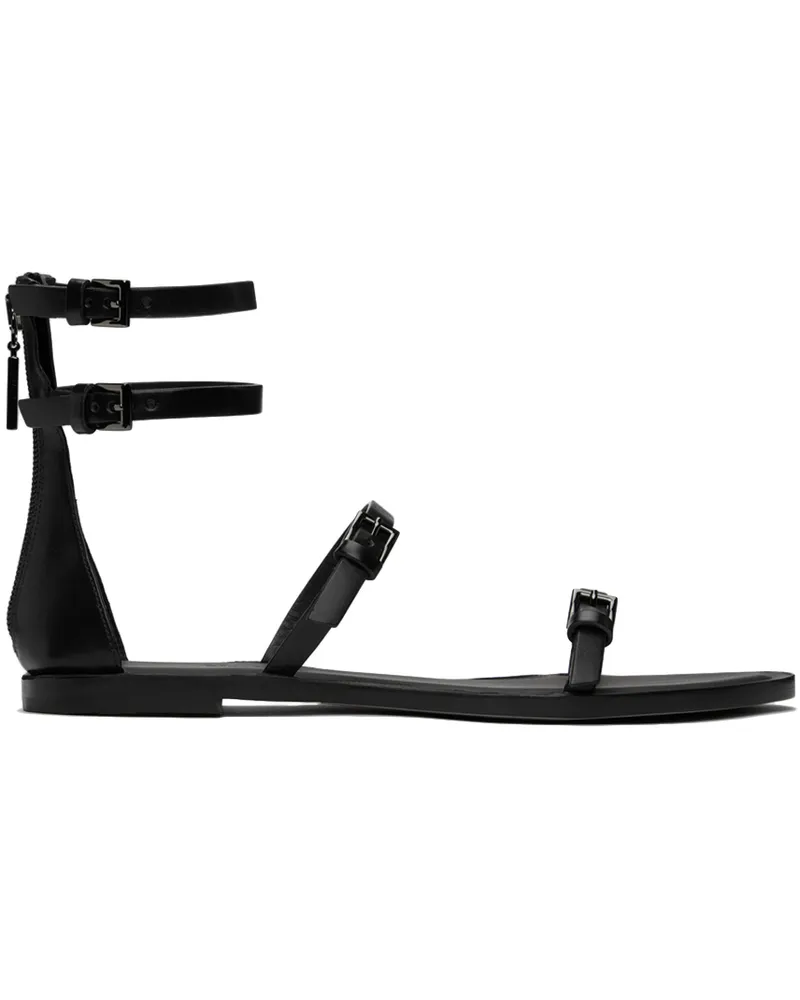Max Mara Black Evegflat Sandals 4