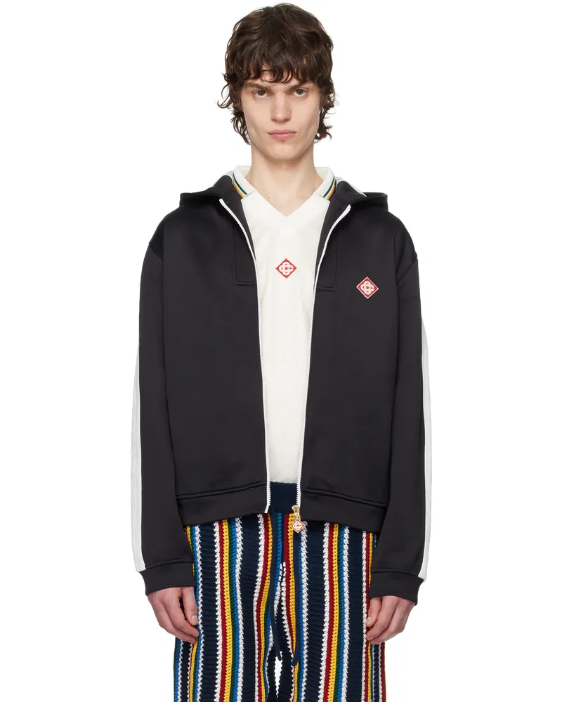 Casablanca Paris Black Scuba Hoodie Black