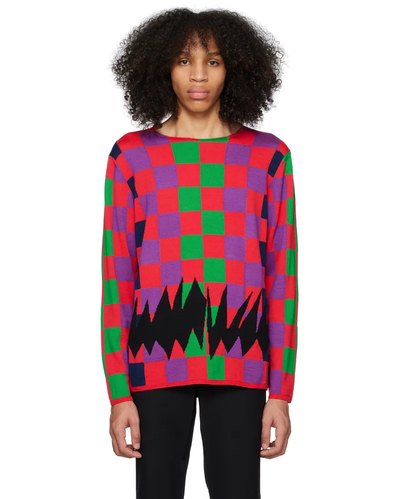 Comme des Garçons Multicolor Check Sweater 1