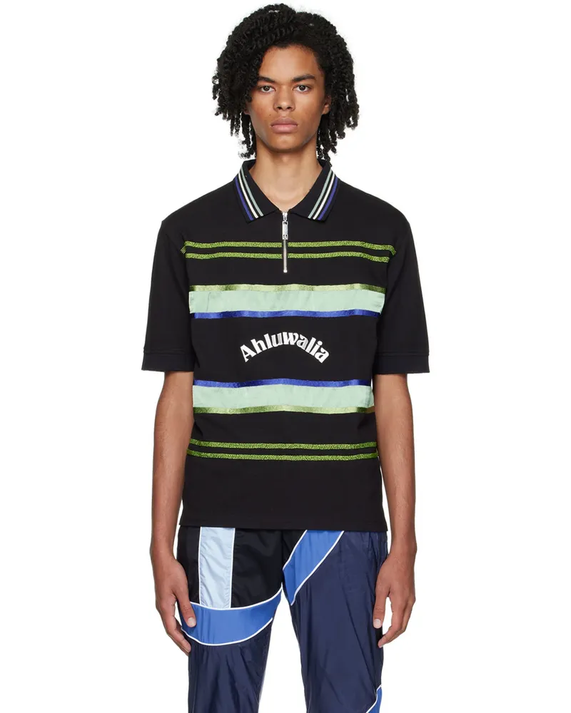 AHLUWALIA Black Buke Polo Black