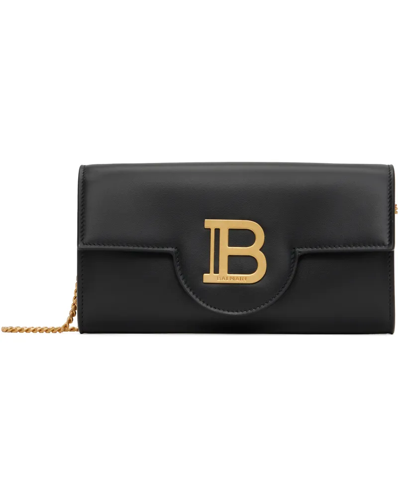 Balmain Black B-Buzz Leather Bag 0pa
