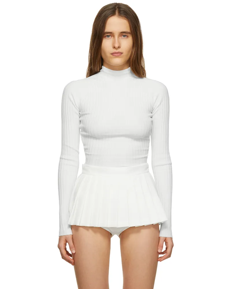 Dion Lee White Figure 8 Shirt Ivory