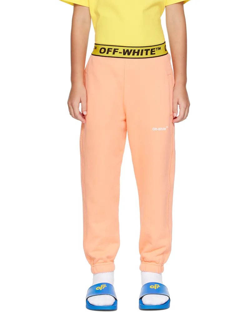 OFF-WHITE Kids Orange Industrial Sweatpants Melon