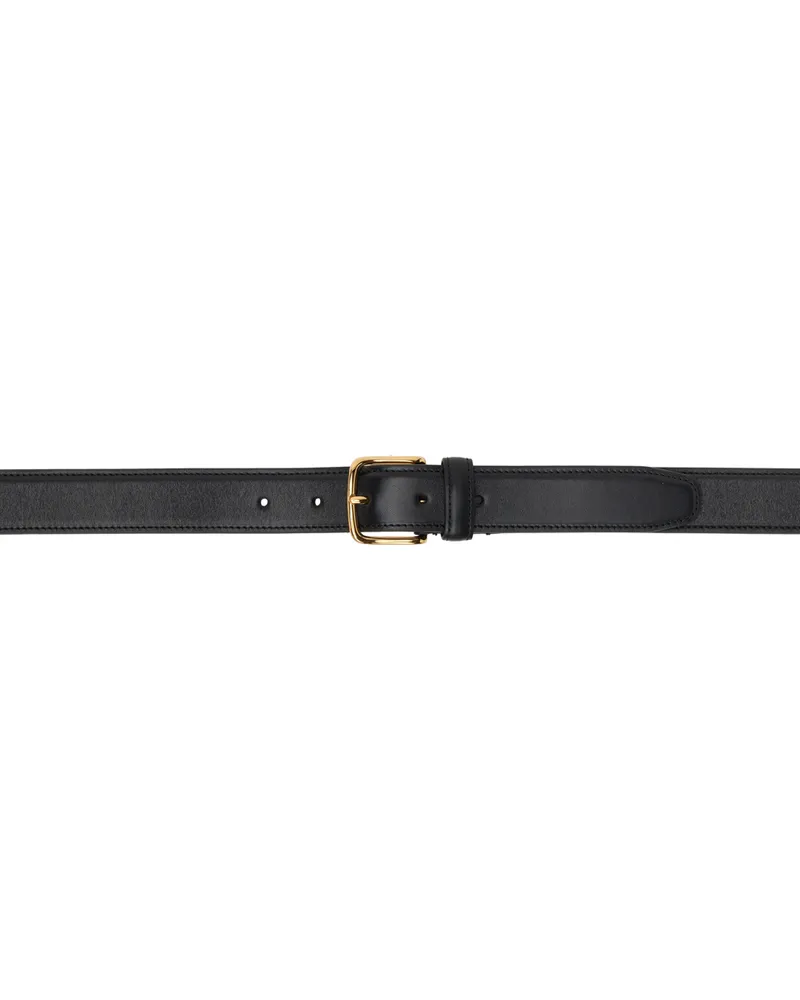 The Row Black Classic Belt Black