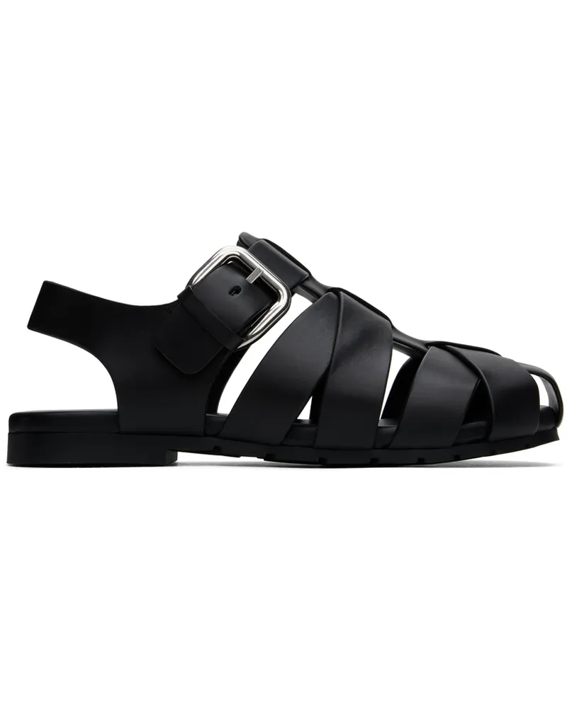 Bottega Veneta Black Alfie Sandals 1000