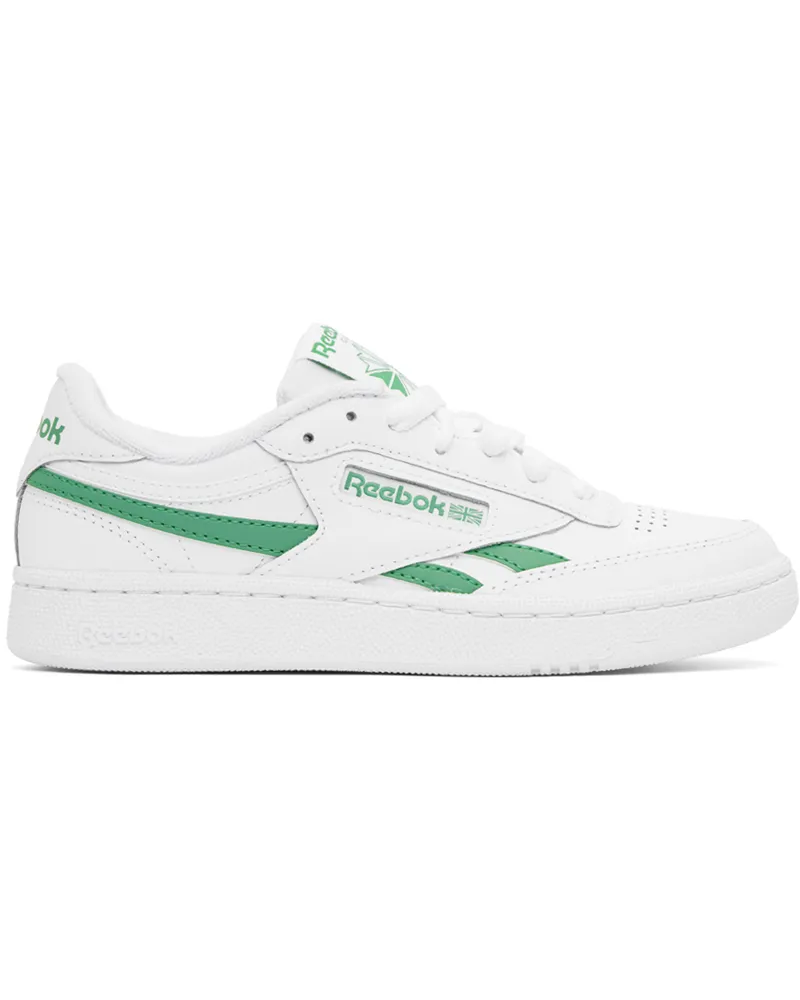 Reebok White & Green Club C Revenge Sneakers Ftwwht