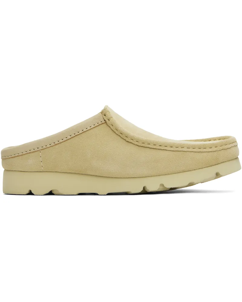Clarks Beige Wallabee Slip-on Loafers Maple