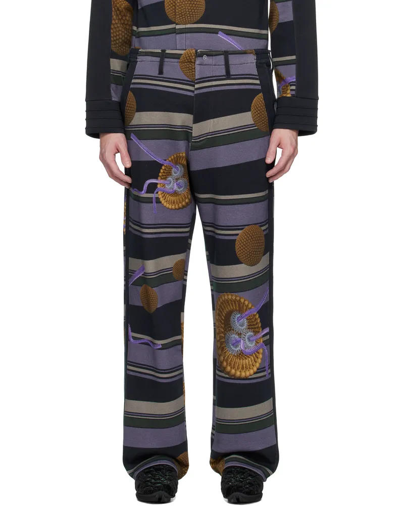 KIKO KOSTADINOV Black Riadis Printed Trousers Black