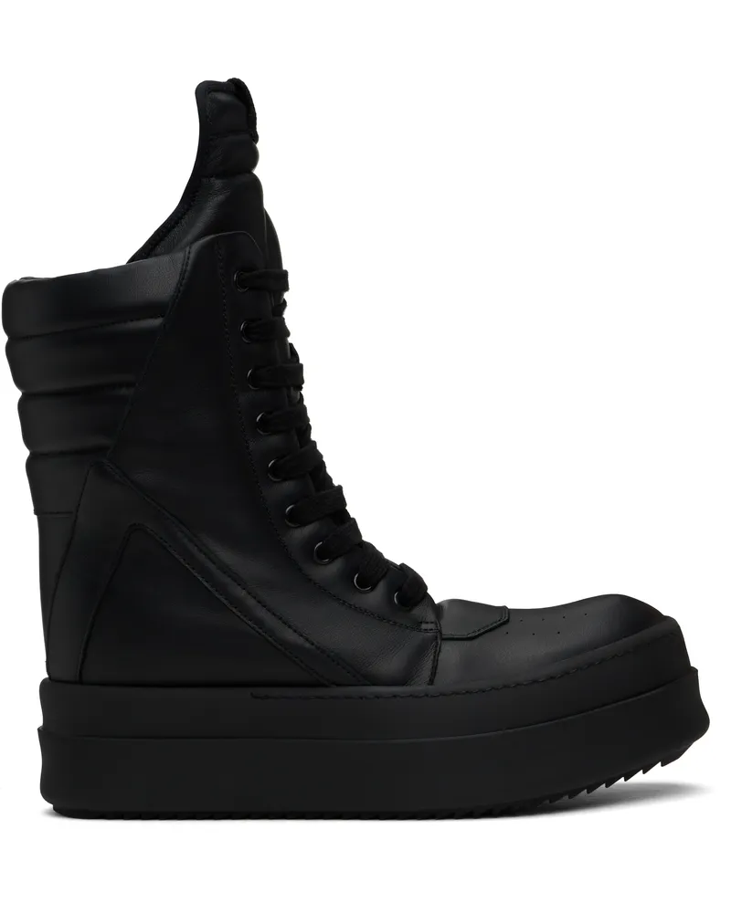 Rick Owens Black Hollywood Mega Geobasket Sneakers