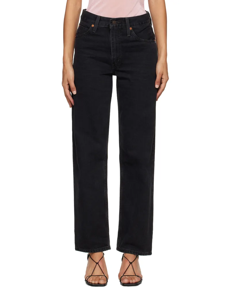 Levi's Black High-Rise Dad Jeans Rosie