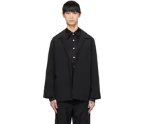 Black Notched Lapel Jacket