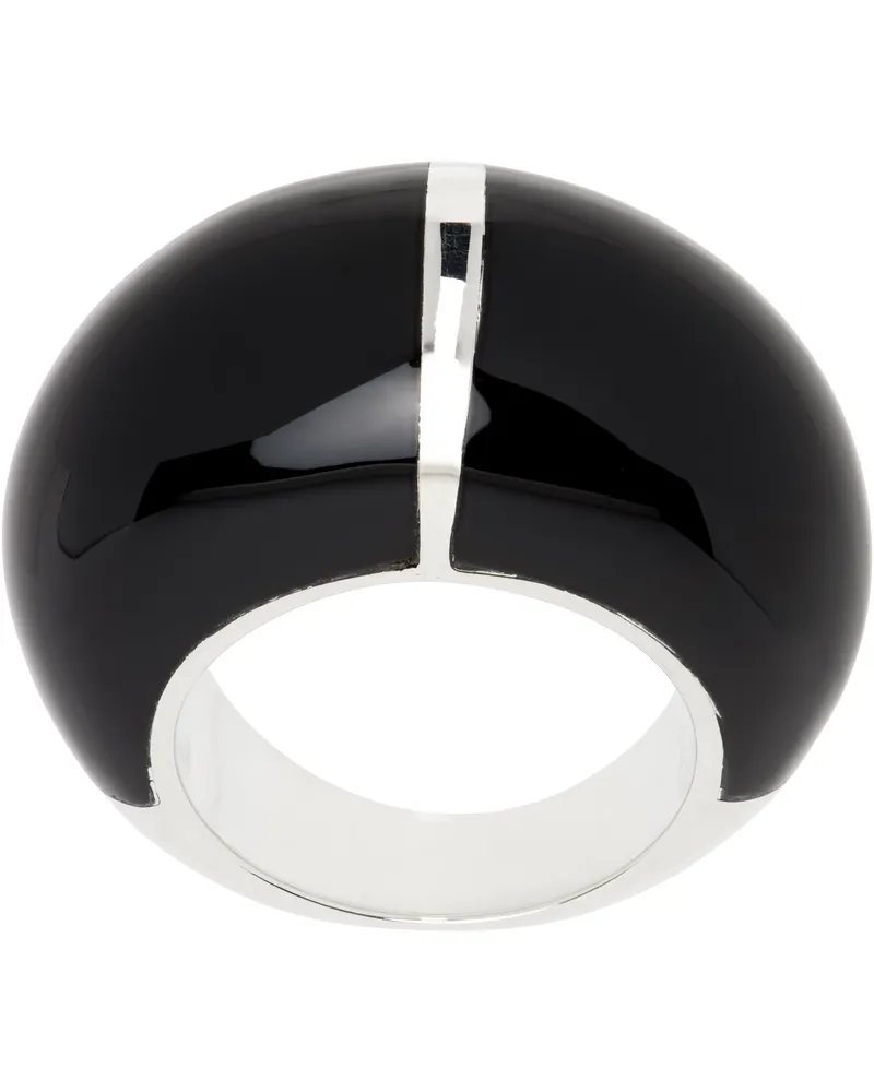 Sophie Buhai Silver & Black Onyx Division Ring Onyx