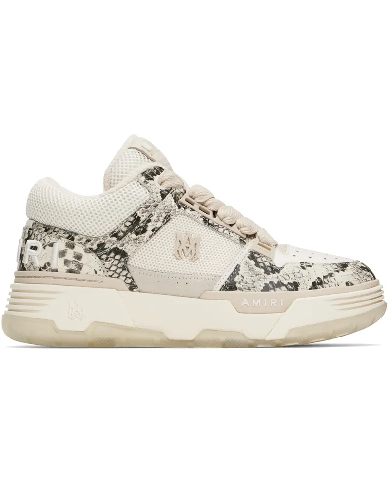 Amiri Off-White Snake MA-1 Sneakers Alabaster