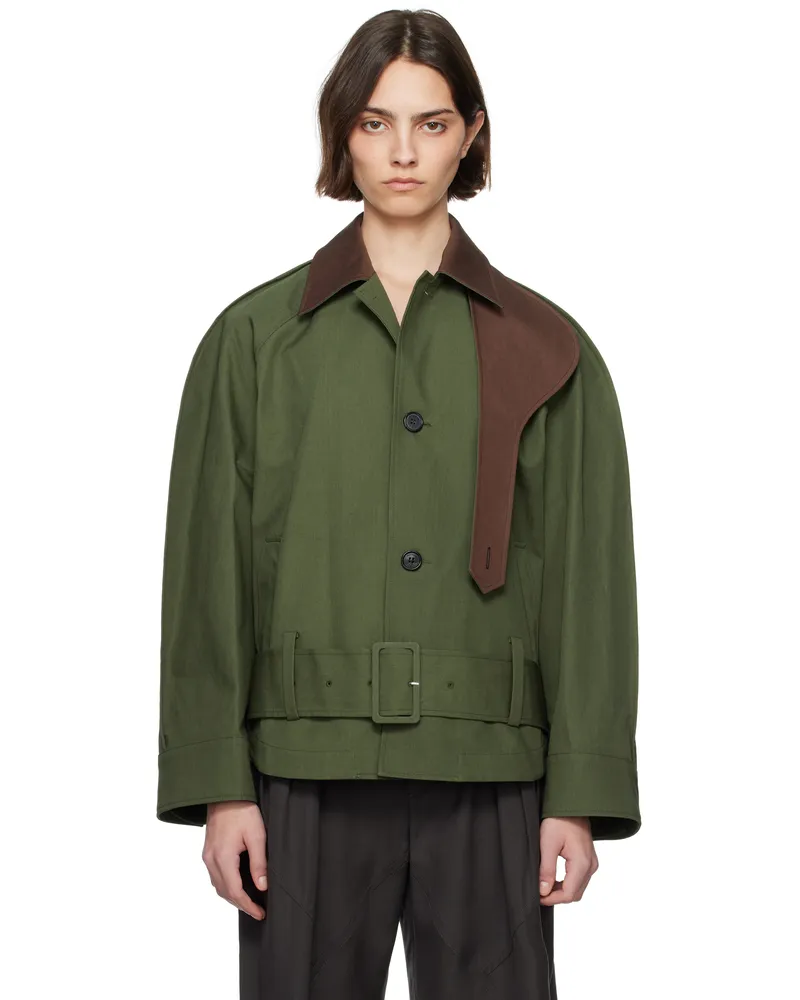 J.W.Anderson Khaki Rounded Blouson Jacket 290