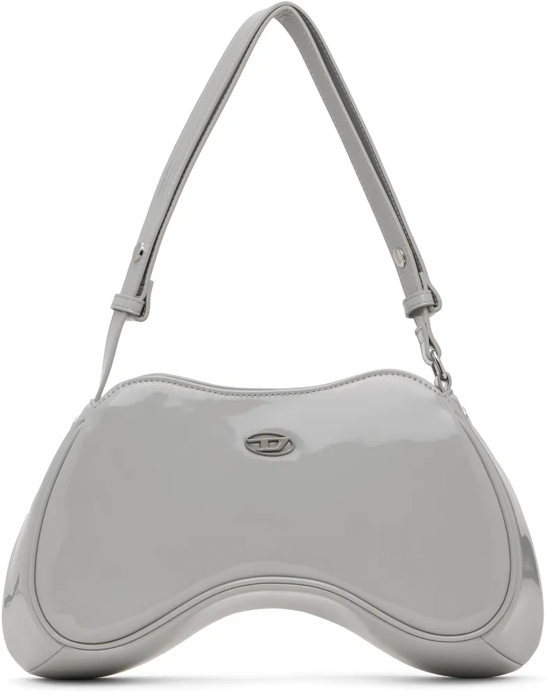 Diesel Gray Play Shoulder Bag T8060