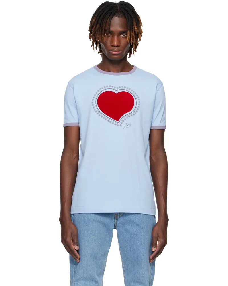 Dries van Noten Blue Archive Print T-shirt 562