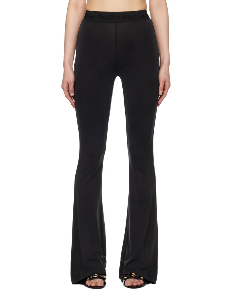 Versace Jeans Black Flared Leggings E899
