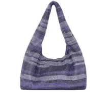 Purple Mini Crystal Mesh Shoulder Bag