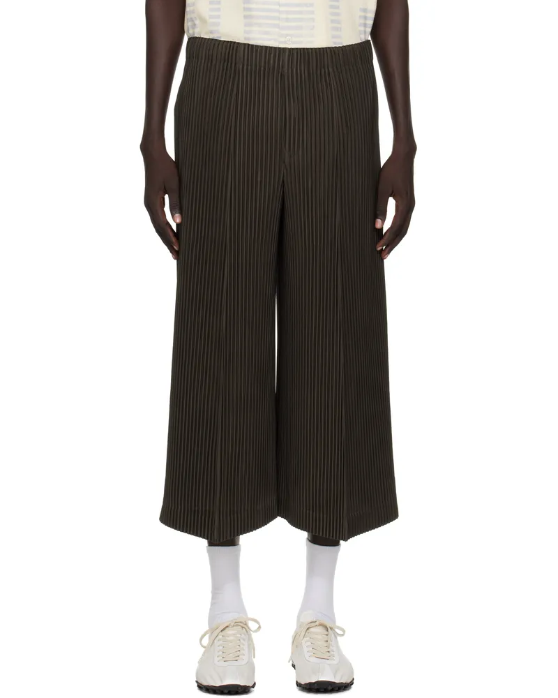 Issey Miyake Brown Monthly Color June Trousers 46-mud