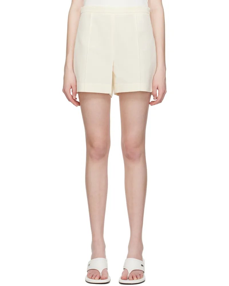 Vince Off-White Tailored Shorts Bone-105bon