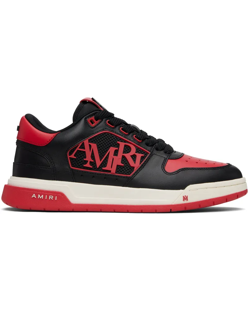 Amiri Black & Red Classic Low Sneakers True