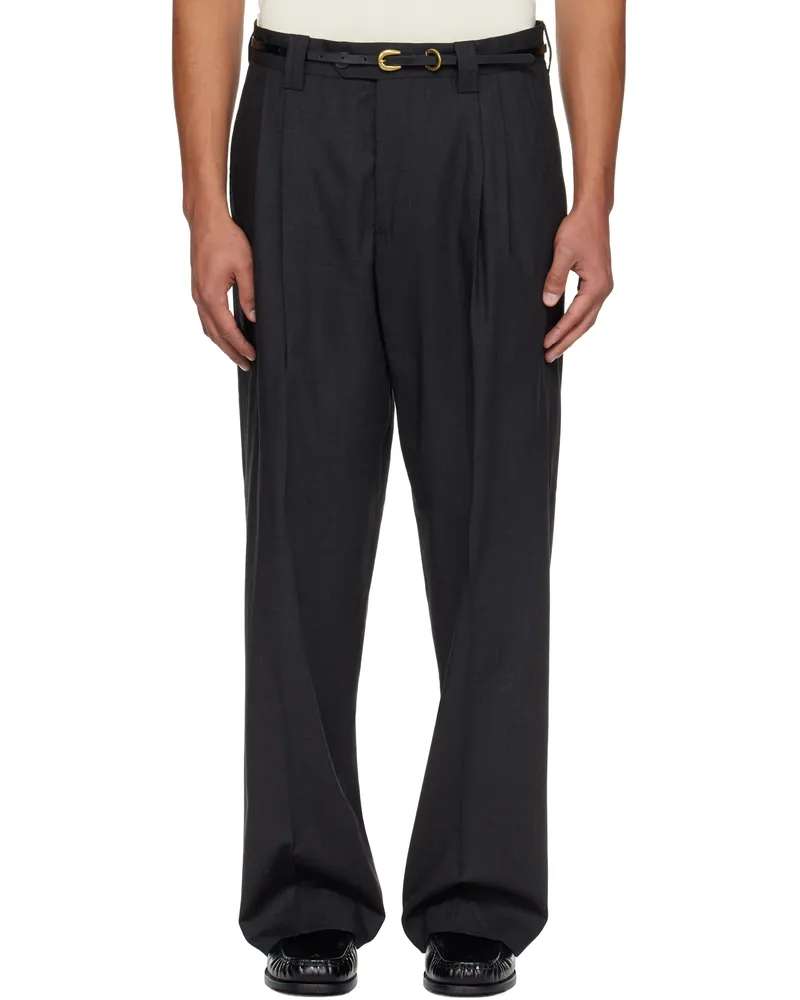 Mfpen Gray Classic Trousers Dark