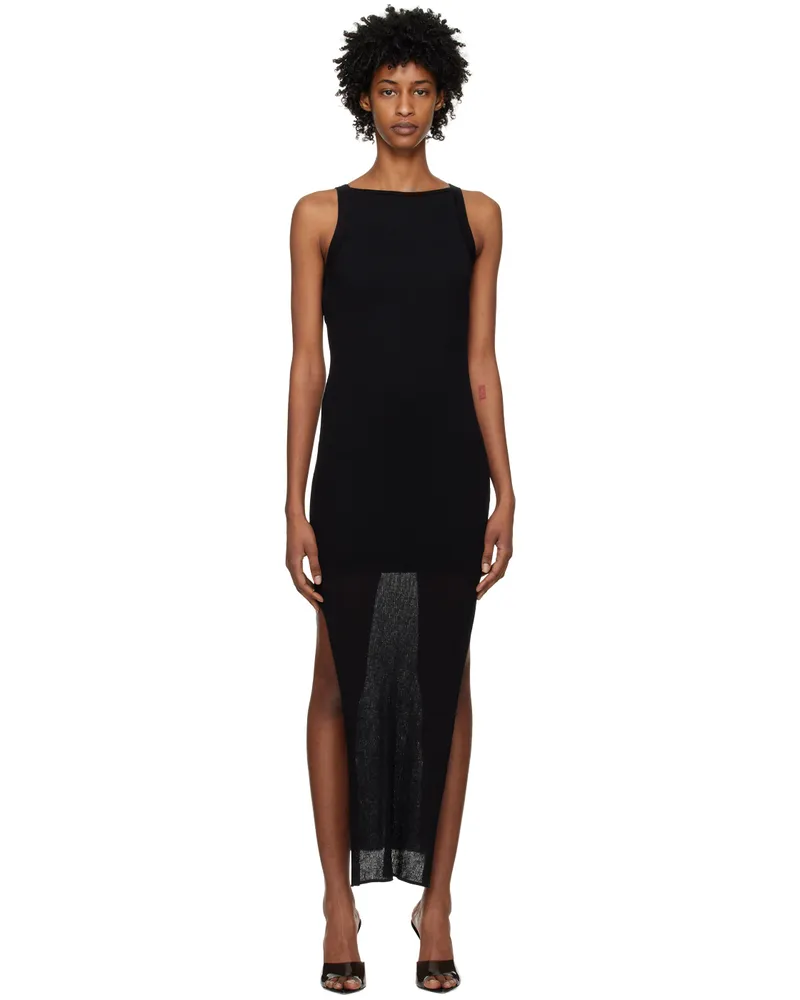 HUGO BOSS Black Cutout Maxi Dress 1