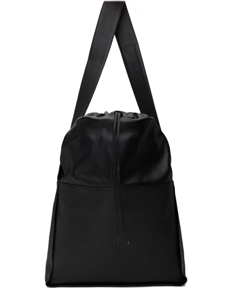 Dries van Noten Black Bucket Crossbody Bag Black
