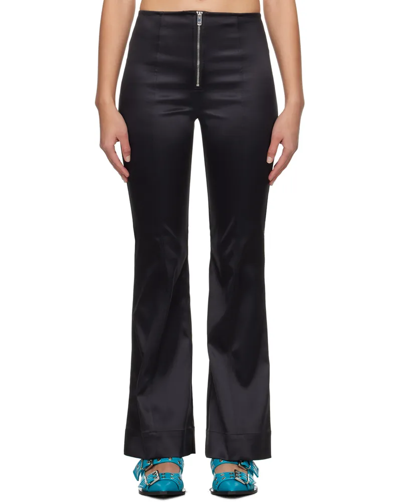 Ganni Black Flared Trousers 099