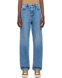 Max Mara Blue Faded Jeans Midnightblue