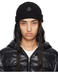 Moncler Black Wool Beanie 999