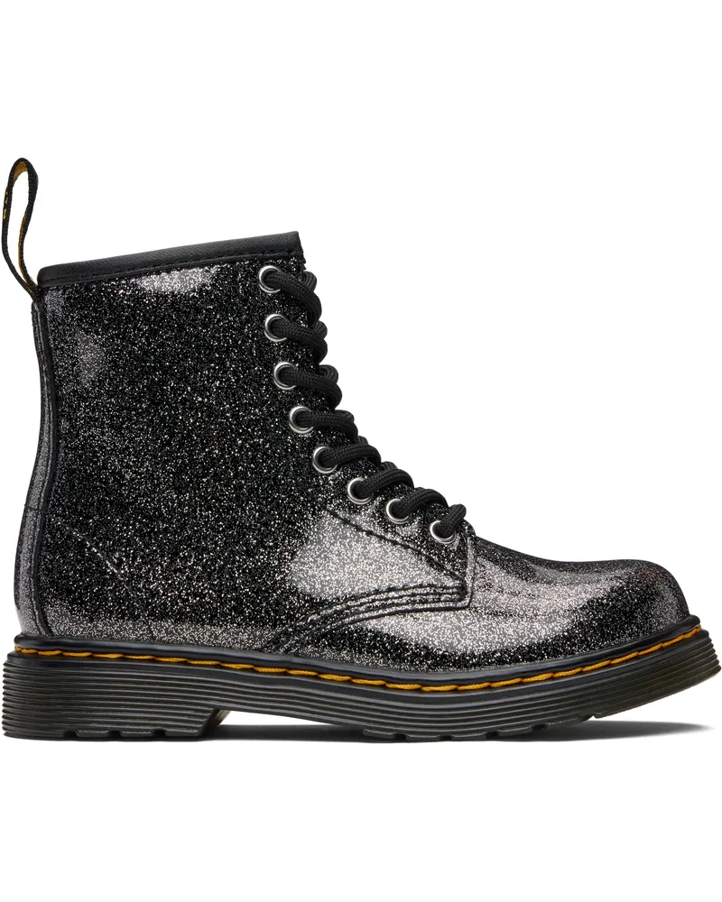 Dr.Martens Big Kids Black 1460 Glitter Patent Leather Boots Black
