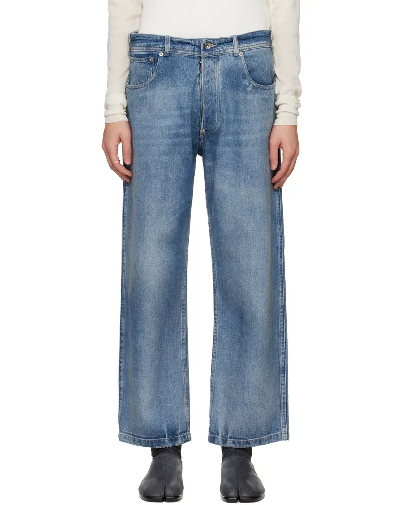 Maison Margiela Blue Distressed Jeans 961