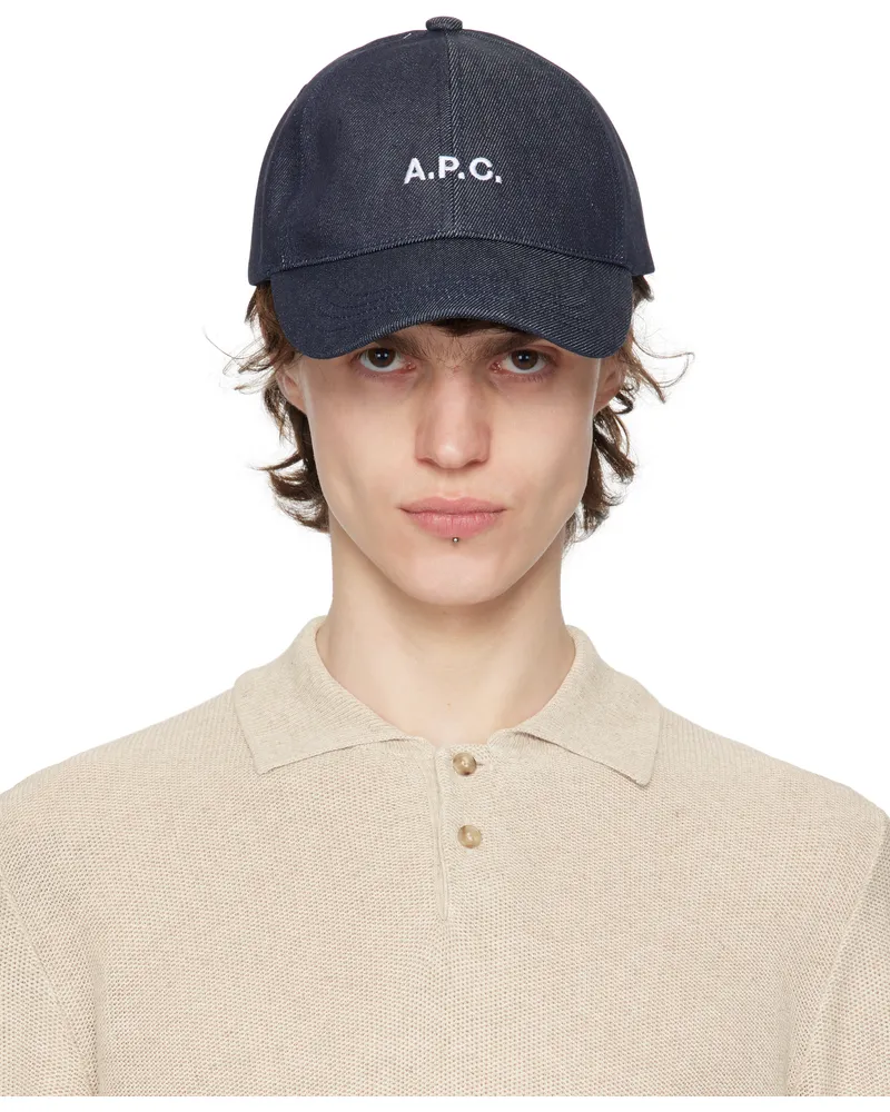 A.P.C. Navy Charlie Baseball Cap Iai