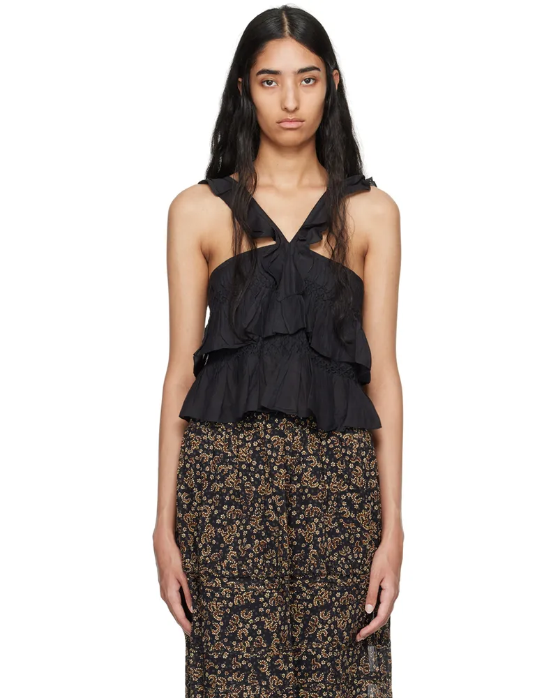 Étoile Isabel Marant Black Daren Camisole 01bk