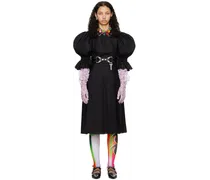 Black Henlis Kilt Midi Dress
