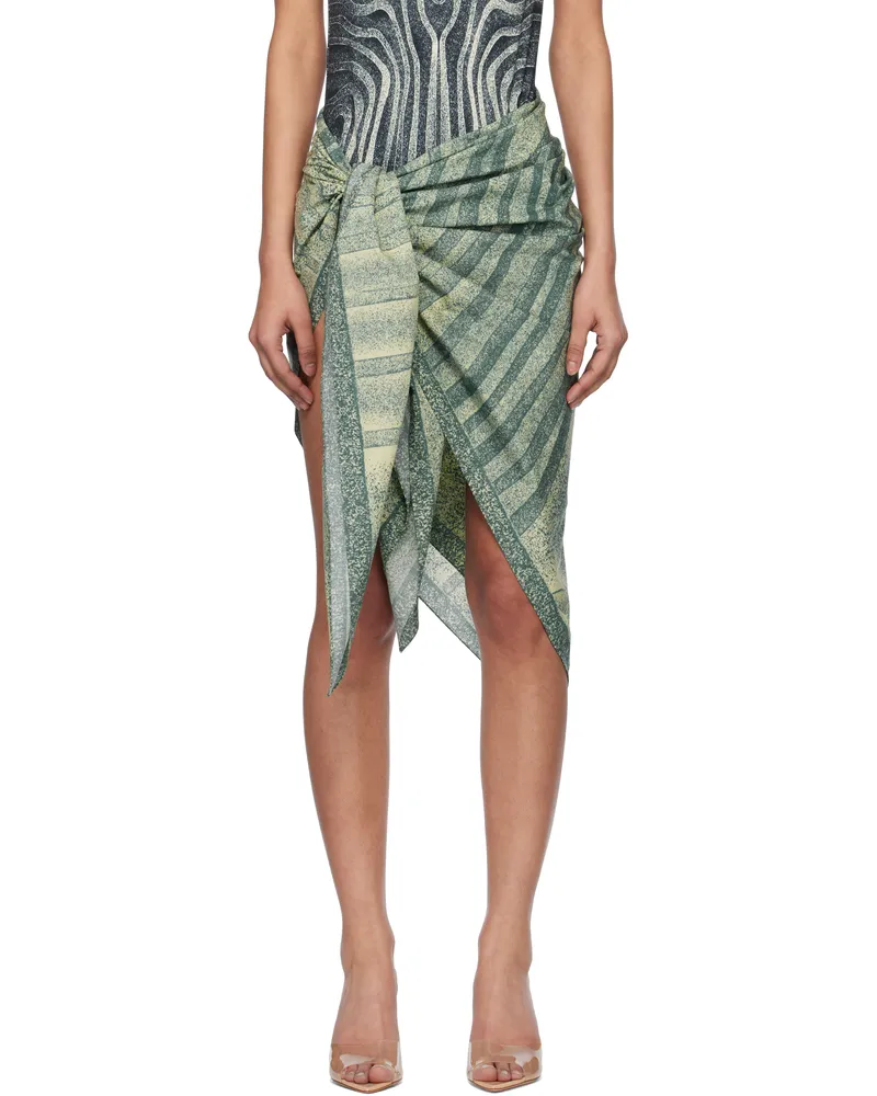 Jean Paul Gaultier Blue 'The Spirale' Cover-up Skirt 0351-ecru
