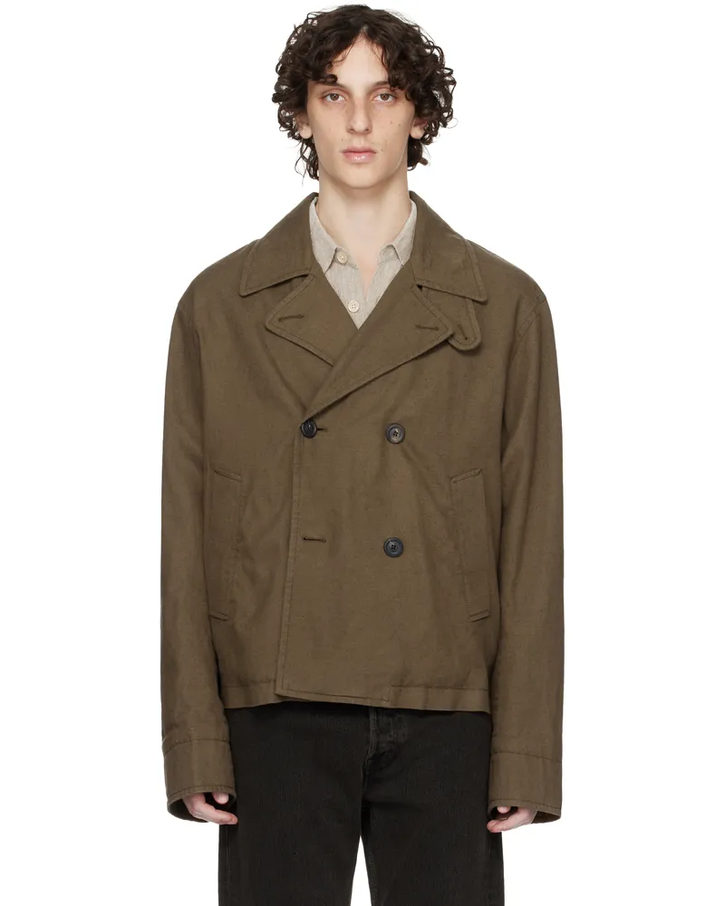 Our Legacy Taupe Dispatch Peacoat Tobacco