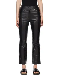 STAND Black Avery Leather Pants Black