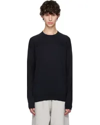 Jil Sander Navy Crewneck Long Sleeve T-Shirt Navy