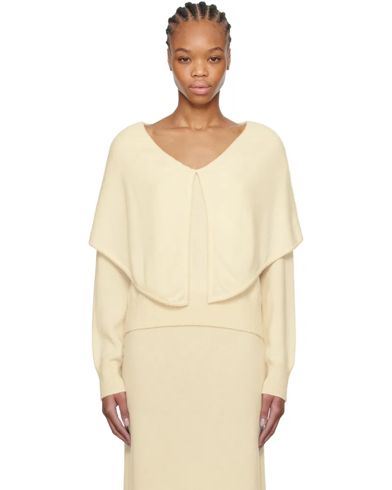 TOVE Off-White Malia Sweater Cream