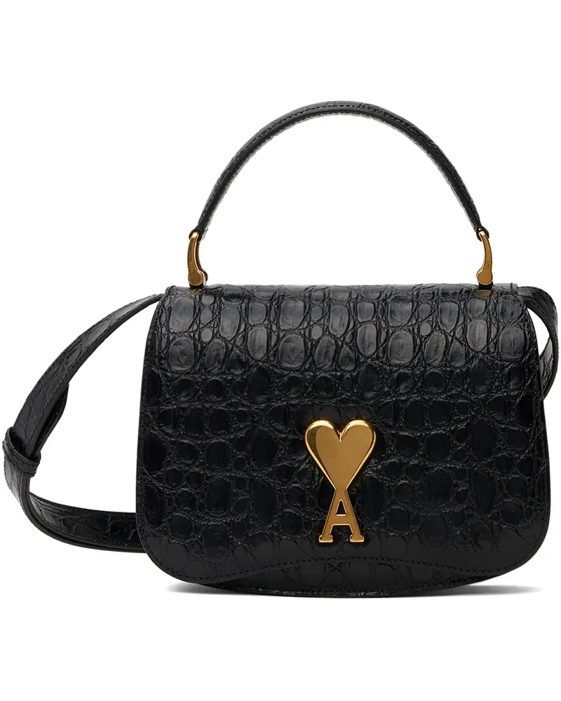 AMI Paris Black Top Handle Paris Paris Bag Black