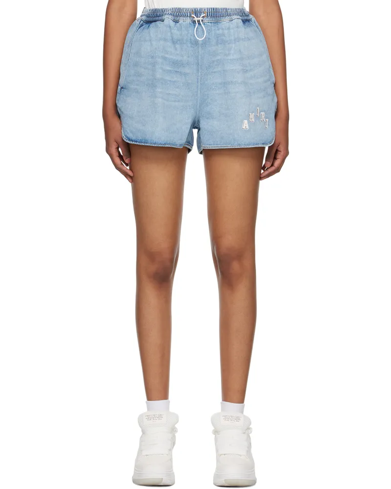 Amiri Blue Drawstring Denim Shorts Indigo