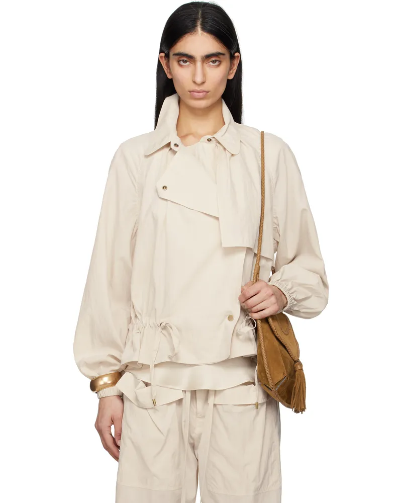 Isabel Marant Beige Gwenola Jacket Ecru